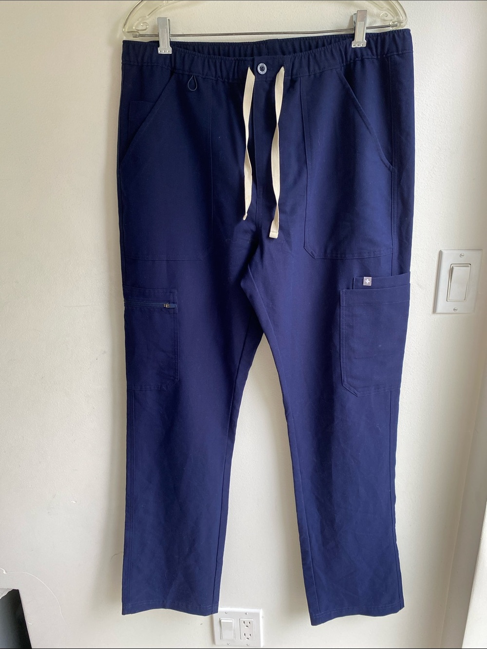 Figs Mens Technical Collection Pants Navy Blue Large